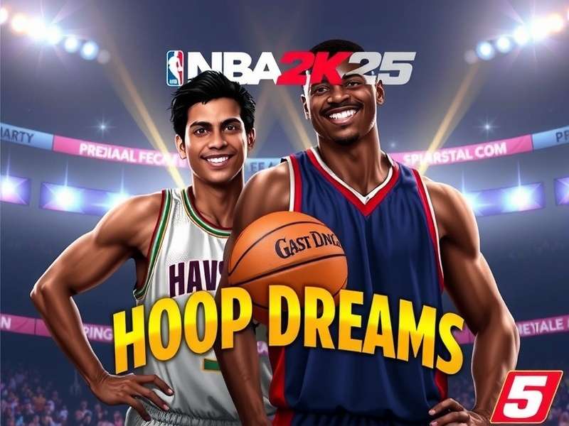 NBA 2K25 Hoop Dreams Cover featuring Indian and NBA stars together
